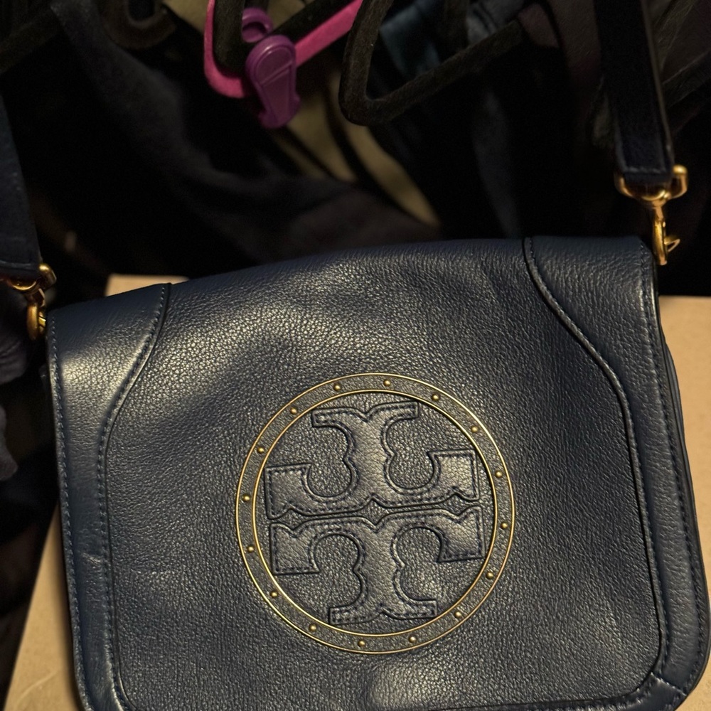 Tory Burch Navy Blue Crossbody
